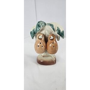 Vintage‎ Florida Coconut Palm Tree Salt Pepper Shakers Japan Souvenir Set